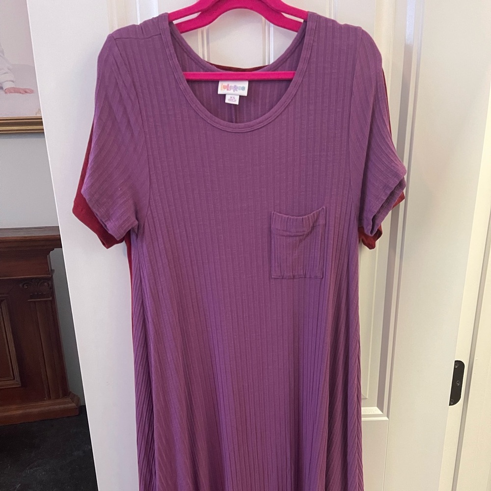 LuLaRoe Carly Dress XS Purple